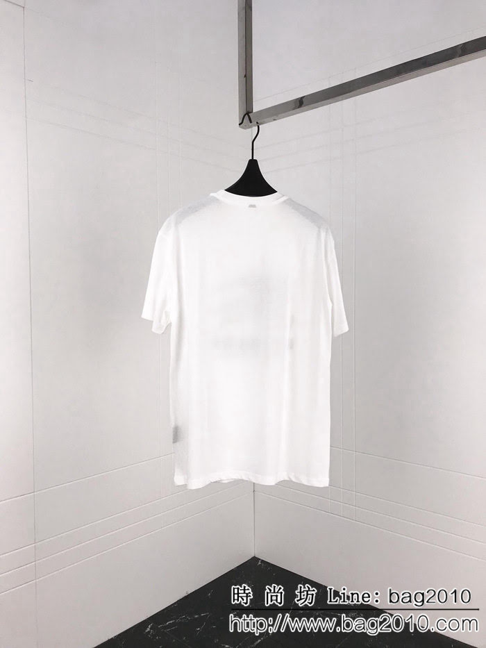 BURBERRY巴寶莉 19ss早春新款短袖 刺繡大騎士 刺繡立體字母 定制面料 高版本男女同款 ydi2226